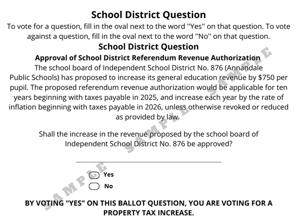 Sample ballot